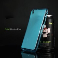 เคส HTC Desire 816 l เคสยาง TPU สีเรียบ ฟ้า