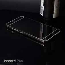 เคส Huawei Honor 6 Plus l เคสฝาหลัง + Bumper (แบบเงา) ขอบกันกระแทก สีสเปซเกรย์