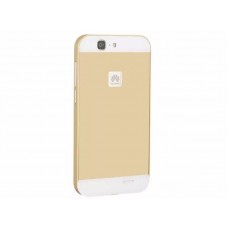 เคส Huawei Ascend G7 ขอบกันกระแทก Bumper พร้อมฝาหลัง อะคริลิค สีทอง