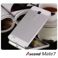 เคส Huawei Ascend Mate 7 l เคสฝาหลัง + Bumper ขอบกันกระแทก สีเงิน