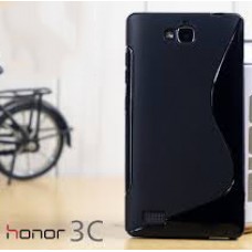 เคส Huawei Honor 3C ซิลิโคน TPU Two-Tone สีดำทึบ
