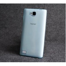 เคส Huawei Honor 3C Soft Case เคสนิ่ม TPU แบบใส-บางพิเศษ (สีฟ้าใส)