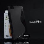 เคส Huawei P8 Lite เคสนิ่ม Silicone แบบ ทูโทน สีดำทึบ