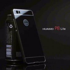 เคส Huawei P8 Lite ขอบกันกระแทก Bumper พร้อมฝาหลัง อะคริลิค สีดำ