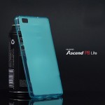 เคส Huawei P8 Lite เคสนิ่ม TPU สีเรียบ สีฟ้า
