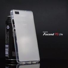 เคส Huawei P8 Lite เคสนิ่ม TPU สีเรียบ สีขาว