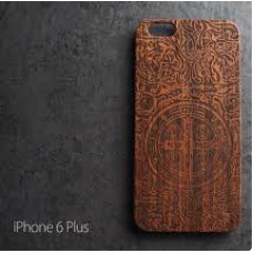 เคส iPhone 6 Plus (5.5 นิ้ว) เคสแข็งลายไม้แกะสลัก แบบที่ 1