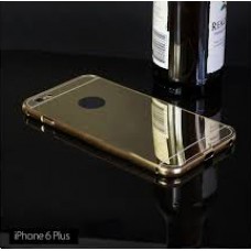เคส iPhone 6 Plus (5.5 นิ้ว) l เคสฝาหลัง + Bumper (แบบเงา) ขอบกันกระแทก สีทอง