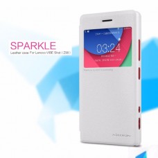 เคส Lenovo Vibe Shot เคสฝาพับ Sparkle จาก Nillkin (ของแท้) สีขาว