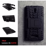 เคส Lenovo A2010 (TRUE Lenovo 4G A2010) กรอบบั๊มเปอร์ กันกระแทก Defender สีดำ (เป็นขาตั้งได้)