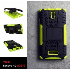 เคส Lenovo A2010 (TRUE Lenovo 4G A2010) กรอบบั๊มเปอร์ กันกระแทก Defender สีเขียวอ่อน (เป็นขาตั้งได้)