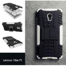 เคส Lenovo Vibe P1 กรอบบั๊มเปอร์ กันกระแทก Defender สีขาว (เป็นขาตั้งได้)