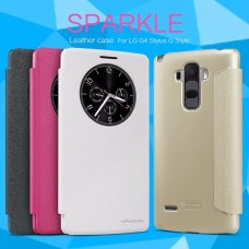 เคส LG G4 Stylus เคสฝาพับ Nillkin Sparkle Flip Cover สีทอง
