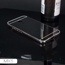 เคส Meizu MX5 l เคสฝาหลัง + Bumper (แบบเงา) ขอบกันกระแทก สีสเปซเกรย์