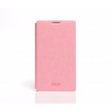 เคส Nokia X เคสฝาพับ Mofi Flip case (ของแท้) หนัง PU สีชมพู