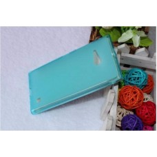 เคส Nokia Lumia 730 l เคสนิ่ม TPU สีเรียบ ฟ้า