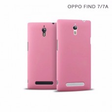 เคส OPPO Find 7 (7a) เคสแข็งสีเรียบ (ชมพู)