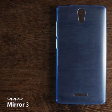 เคส OPPO Mirror 3 เคสแข็งกึ่งโปร่งใส (สีฟ้าใส)