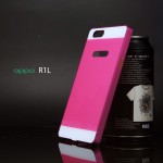 เคส OPPO R1L / R1S | ขอบกันกระแทก Bumper พร้อมฝาหลัง อะคริลิค สีชมพู