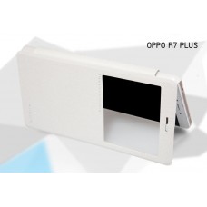 เคส Oppo R7 Plus เคสฝาพับ Nillkin Sparkle Flip Cover สีขาว
