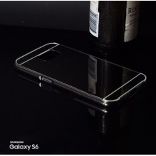 เคส Samsung Galaxy S6 l เคสฝาหลัง + Bumper (แบบเงา) ขอบกันกระแทก สีสเปซเกรย์