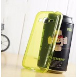 เคส Samsung Galaxy Core Prime / เคสยางนิ่ม TPU แบบใส พร้อมจุด Pixel ขนาดเล็กด้านในเคสป้องกันเคสติดกับตัวเครื่อง (สีเขียวสะท้อนแสง)