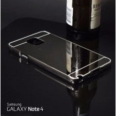 เคส Samsung Galaxy Note4 l เคสฝาหลัง + Bumper (แบบเงา) ขอบกันกระแทก สีเทาสเปซเกรย์