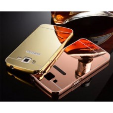 เคส Samsung Galaxy Grand Prime l เคสฝาหลัง + Bumper (แบบเงา) ขอบกันกระแทก สีทอง