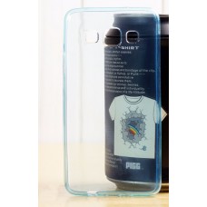 เคส Samsung Galaxy A3 l เคสนิ่ม Super Slim TPU บางพิเศษ พร้อมจุด Pixel ขนาดเล็กด้านในเคสป้องกันเคสติดกับตัวเครื่อง ฟ้า