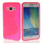 เคส Samsung Galaxy A3 l เคสยางทูโทน สีชมพู