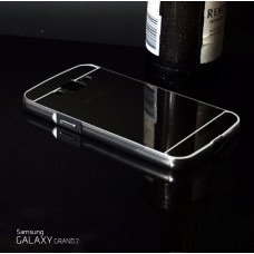 เคส Samsung Galaxy Grand 2 l เคสฝาหลัง + Bumper (แบบเงา) ขอบกันกระแทก สีสเปซเกรย์