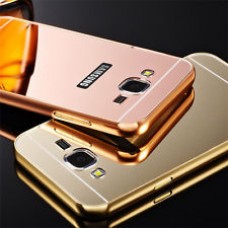 เคส Samsung Galaxy Grand 2 l เคสฝาหลัง + Bumper (แบบเงา) ขอบกันกระแทก สีโรสโกลด์