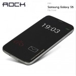 เคส Samsung Galaxy S5 เคสฝาพับหน้าต่างเต็มจอกึ่งโปร่งแสง จาก ROCK