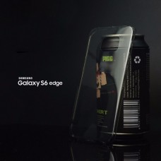 เคส Samsung Galaxy S6 Edge | เคสนิ่ม Super Slim TPU บางพิเศษ พร้อมจุด Pixel ขนาดเล็กด้านในเคสป้องกันเคสติดกับตัวเครื่อง สีดำใส