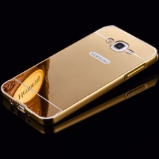 เคส Samsung Galaxy J7 l เคสฝาหลัง + Bumper (แบบเงา) ขอบกันกระแทก สีทอง