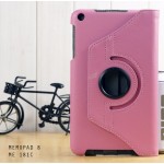 เคส ASUS Memo Pad8 (ME181C) หมุนได้ 360 องศา หนังPU ฝาพับเป็นขาตั้งได้ (ชมพูอ่อน)