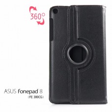 เคส ASUS Fonepad 8 (FE380CG) เอซุส โฟนแพด8 หมุนได้ 360 องศา หนังPU ฝาพับเป็นขาตั้งได้ (ดำ)