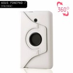 เคส ASUS Fonepad 7 (FE170CG) เอซุส โฟนแพด7 หมุนได้ 360 องศา หนังPU ฝาพับเป็นขาตั้งได้ (ขาว)