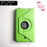 เคส ASUS Fonepad 7 (FE375CG) เอซุส โฟนแพด7 หมุนได้ 360 องศา หนังPU ฝาพับเป็นขาตั้งได้ (เขียว)