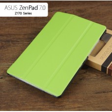 เคส ZenPad C (Z170CG) เคสฝาพับ 3 ท่อนสีสันสดใส ฝาพับเป็นขาตั้งได้ (สีเขียวอ่อน)