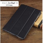 เคส ZenPad C (Z170CG) เคสฝาพับ 3 ท่อนสีสันสดใส ฝาพับเป็นขาตั้งได้ (สีดำ)