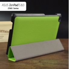 เคส ZenPad S 8.0 (Z580CG) เคสฝาพับ 3 ท่อนสีสันสดใส ฝาพับเป็นขาตั้งได้ (สีเขียวอ่อน)