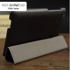 เคส ZenPad S 8.0 (Z580CG) เคสฝาพับ 3 ท่อนสีสันสดใส ฝาพับเป็นขาตั้งได้ (สีดำ)