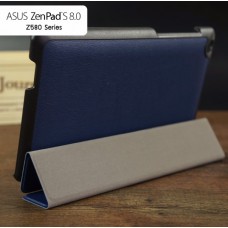 เคส ZenPad S 8.0 (Z580CG) เคสฝาพับ 3 ท่อนสีสันสดใส ฝาพับเป็นขาตั้งได้ (สีน้ำเงินเข้ม)