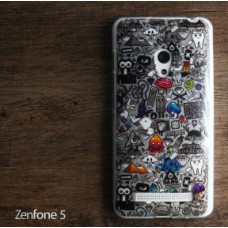 เคส Zenfone 5 เคสนิ่ม TPU Style เรโทร ลาย O