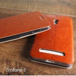 เคส ASUS Zenfone 5 เคสหนัง ฝาพับเป็นขาตั้งได้ Mofi สีน้ำตาล