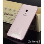 เคส ASUS Zenfone 5 | เคสนิ่ม Super Slim TPU บางพิเศษ พร้อมจุด Pixel ขนาดเล็กด้านในเคสป้องกันเคสติดกับตัวเครื่อง (ชมพูอ่อน/ใส)