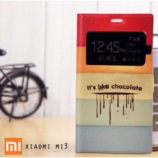 เคส Xiaomi MI3 ฝาพับพิมพ์ลาย เปิด-ปิด อัตโนมัติ ลายที่ 2