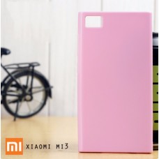 เคส Xiaomi Mi3 l เคส JELLY ผิวมันวาวสีสันสดใส สีชมพู