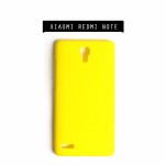 เคส Xiaomi Redmi Note เคสแข็งสีเรียบ สีเหลือง